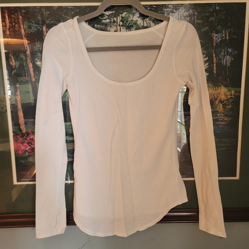 Lululemon White Long Sleeve Shirt 4